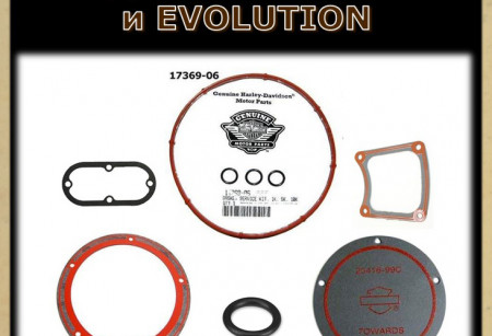Прокладки и уплотнители для ТО двигателей TWIN CAM и EVOLUTION